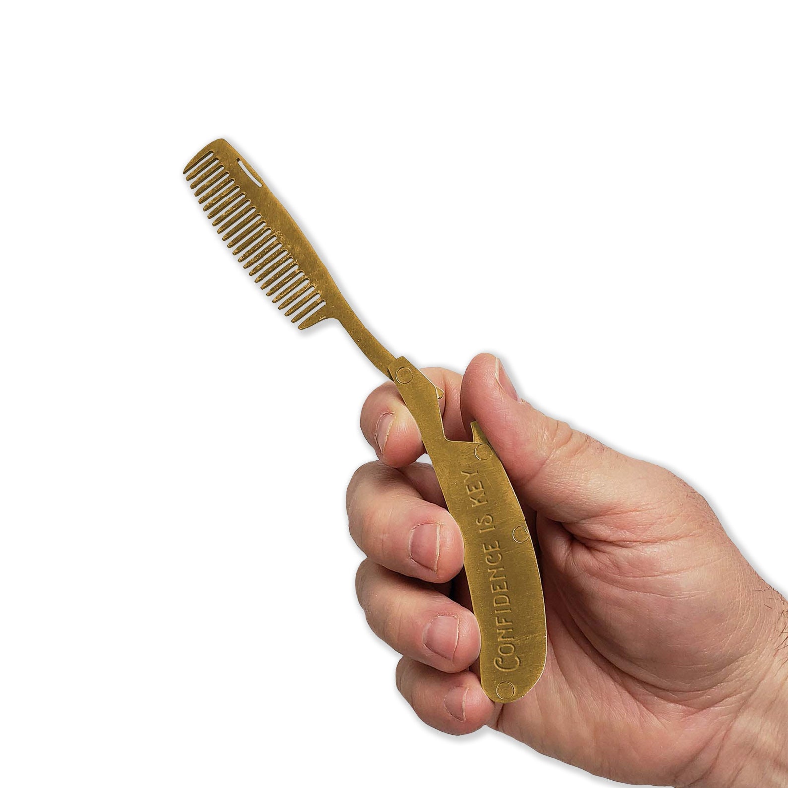 Men's Styling Tool: Folding Beard and Mustache Comb