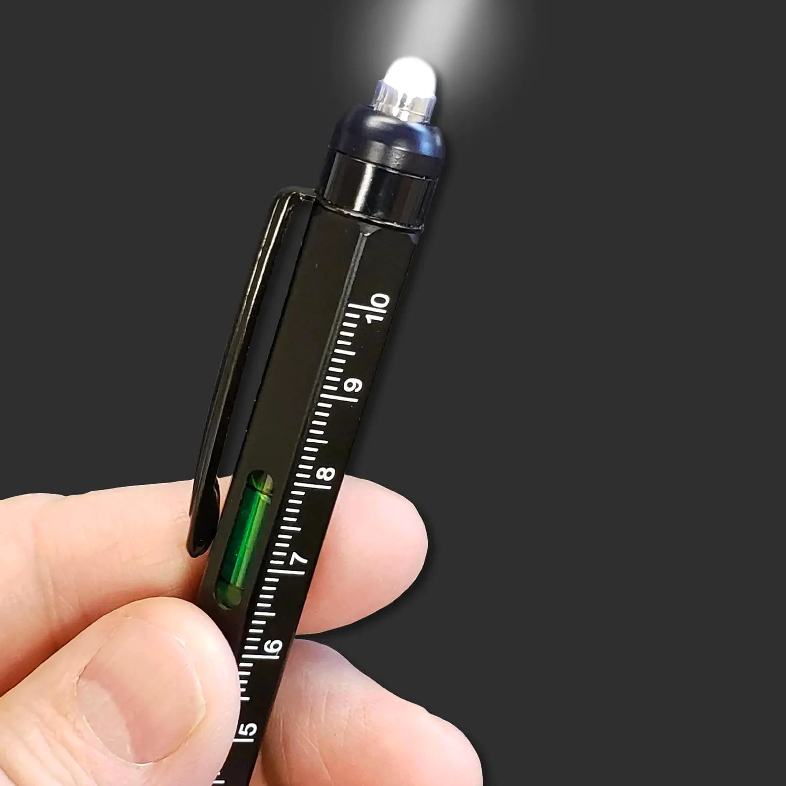 9-in-1 Builder's Pen Multifunction Tool For DIY projects, Handyman projects, Drafting ideas or just a cool christmas gift for dad or boyfriend!